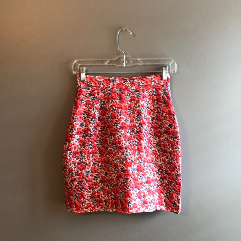 Floral Vintage High Waisted Pencil Skirt